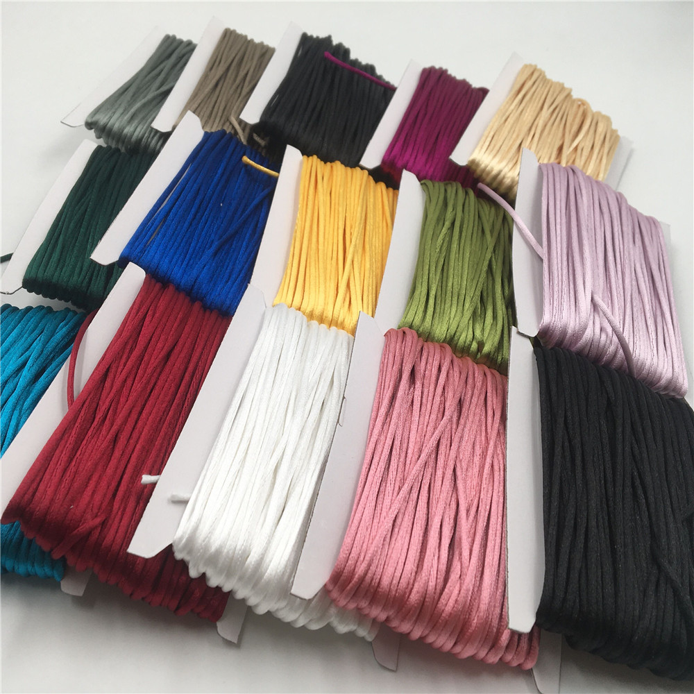 Knotting Cord Silk - Плетеный шнур для макраме 2 мм,