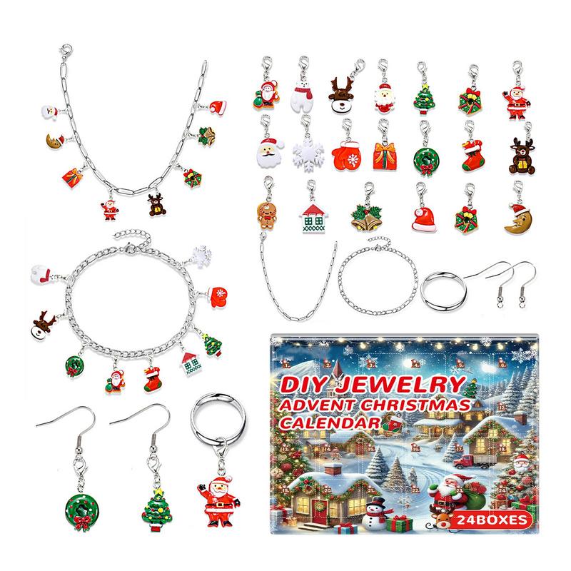 Jewelry Making Kit For Kids - Рождественские украшения Адвент-календарь DIY Набор для