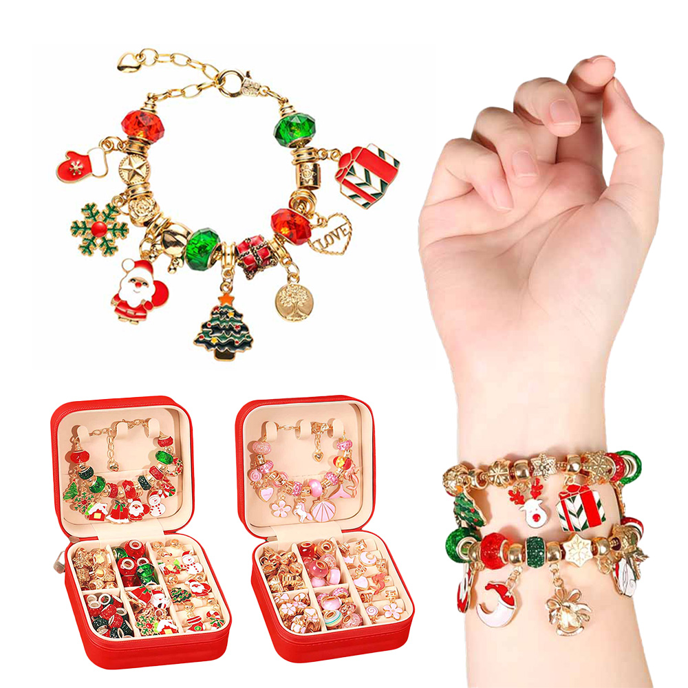 Jewelry Making Kit For Kids - Рождественская подарочная коробка, набор браслетов из