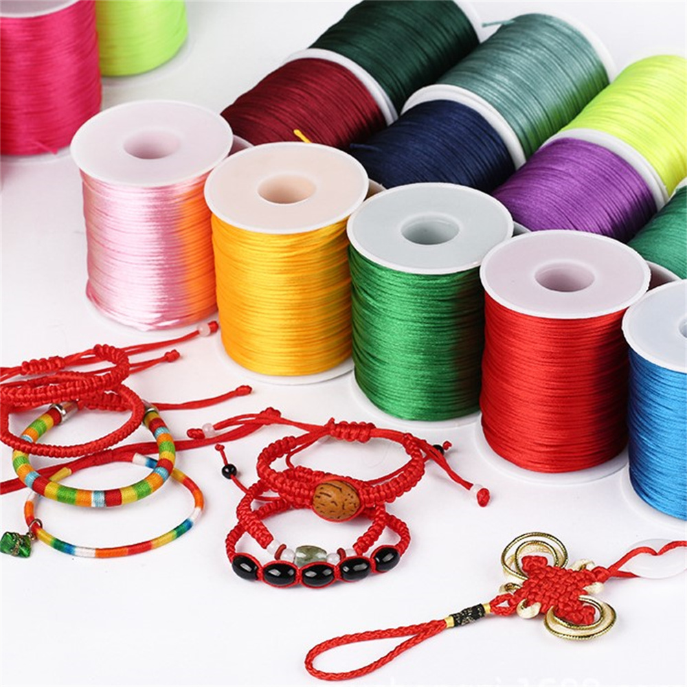 Knotting Cord Silk - 1 мм веревка 50 метров/рулон, атласный