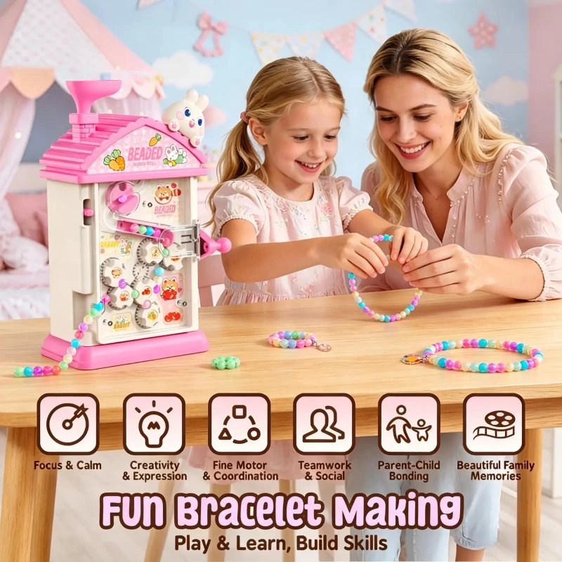 Jewelry Making Kit For Kids - Детский автоматический набор для нанизывания бусин,