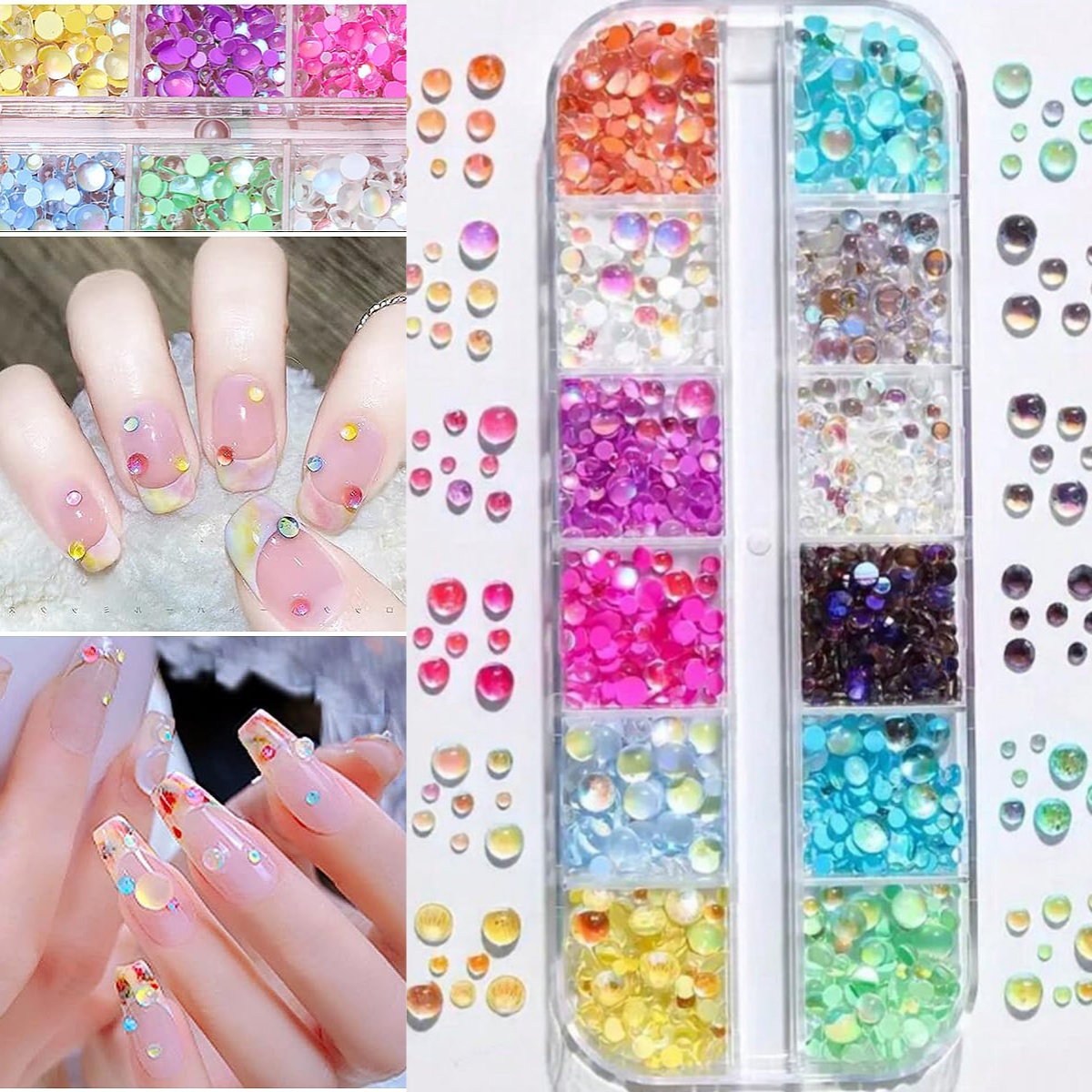 1 коробка ярких цветов, разноц – обзор и цена Crystal Bead Mix