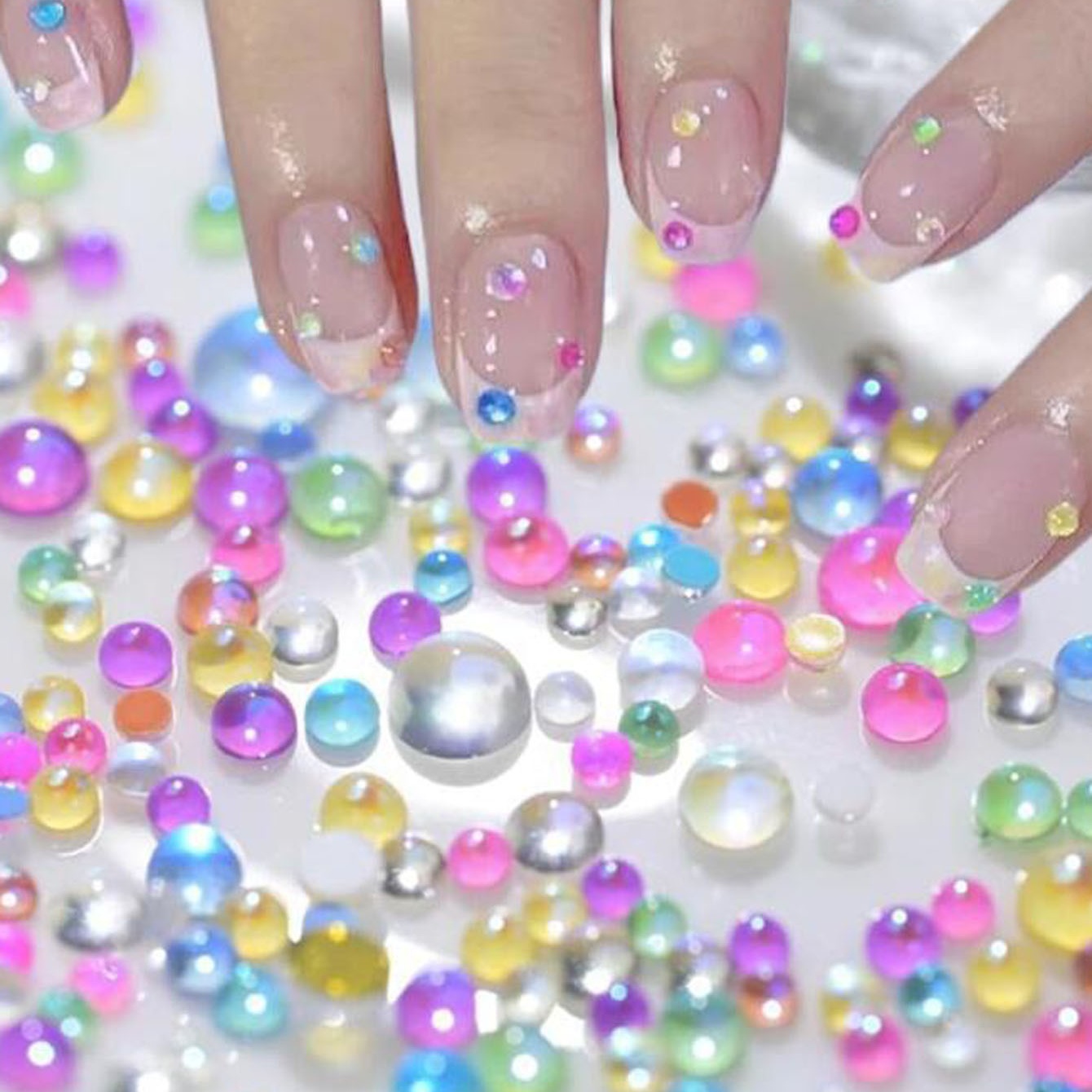 1 коробка ярких цветов, разноц – обзор и цена Crystal Bead Mix
