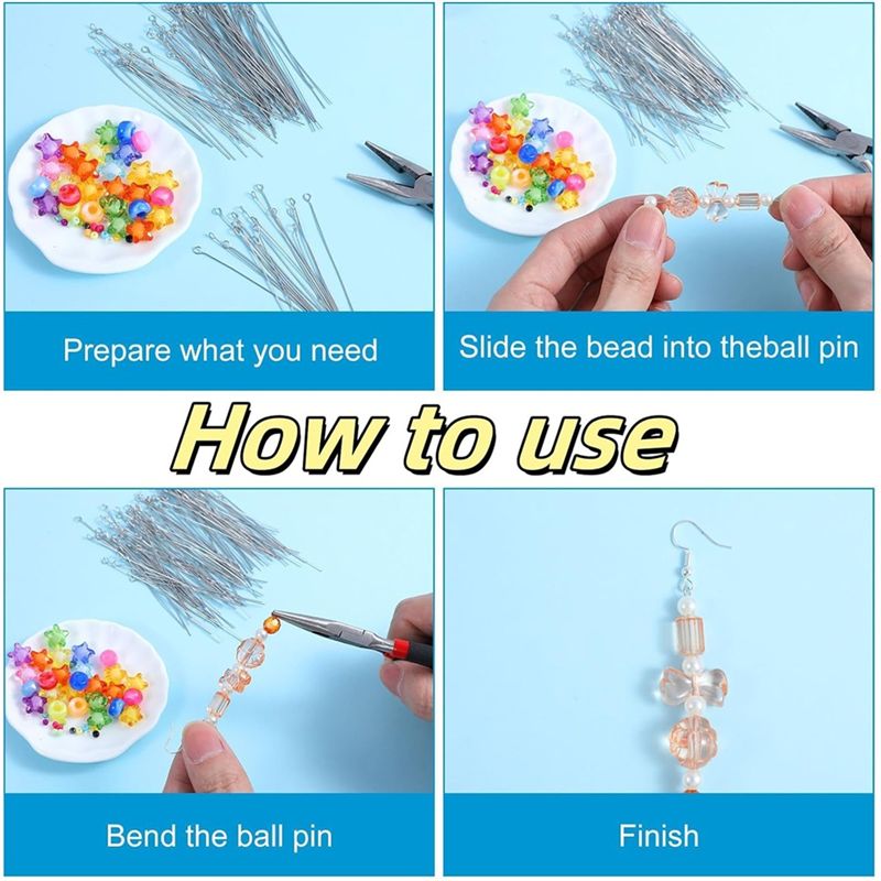 A01F-Hot 300 шт. 1,6-дюймовые  – обзор и цена Jewelry Making Eye Pins
