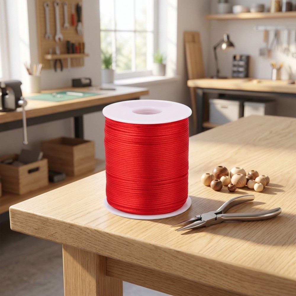Шнур для рукоделия 100 м, 1,5  – обзор и цена Knotting Cord Silk