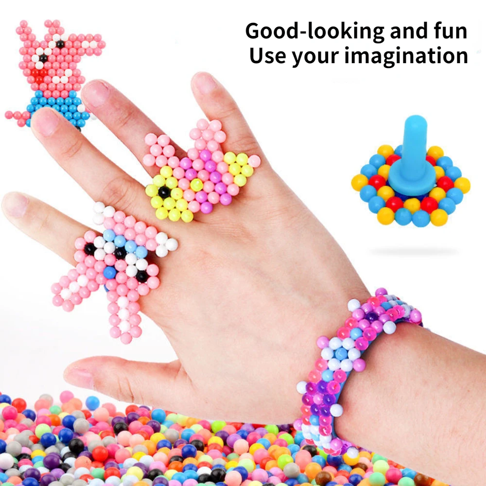 1000 шт./коробка, детская игру – обзор и цена Crystal Bead Mix