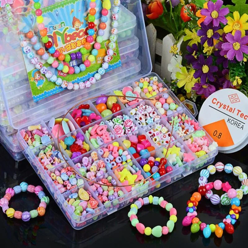 Набор бусин для девочек «сдела – обзор и цена Jewelry Making Kit For Kids