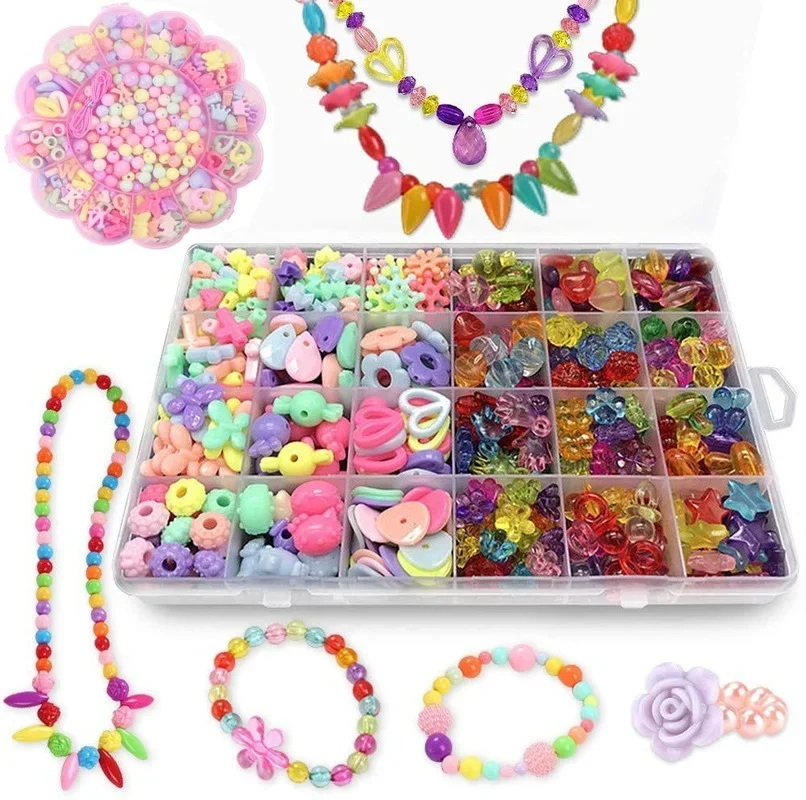 Набор бусин для девочек «сдела – обзор и цена Jewelry Making Kit For Kids
